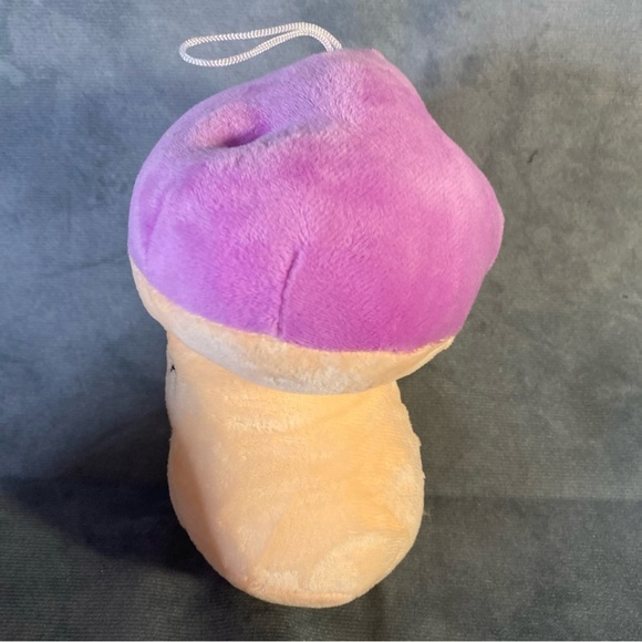 Mushroom Plush Duo Pink & Purple Hanging Display Happy Face Office Car Deco - Picture 7 of 13